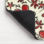 Rote Blume Mousepad (Ecke)