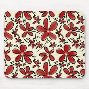Rote Blume Mousepad