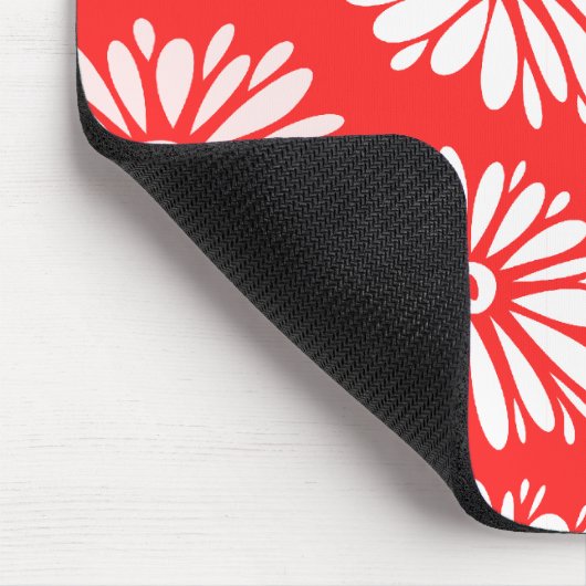 Rote Blume Mousepad (Ecke)