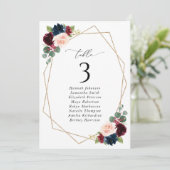 Rote Blume, Navy-Blume, Seekarten (Stehend Vorderseite)