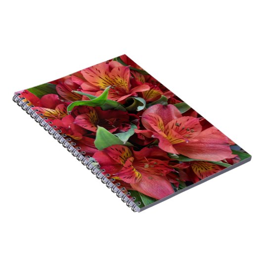 Rote Blume Notizblock (Rechte Seite)