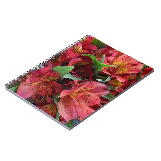 Rote Blume Notizblock (Linke Seite)