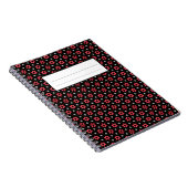 Rote Blume Notizblock (Rechte Seite)