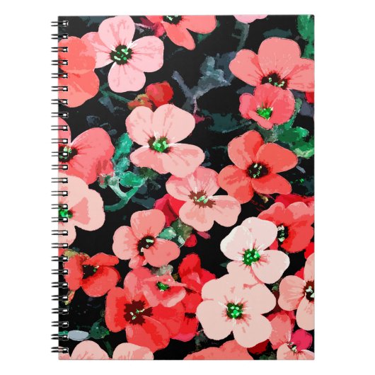 Rote Blume Notizblock (Vorderseite)