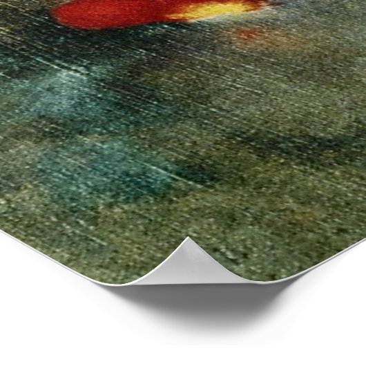 Rote Blume, Odilon Redon Blume Poster (Ecke)