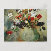 Rote Blume, Odilon Redon Blume Postkarte (Vorderseite)