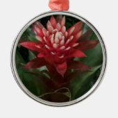 Rote Blume Ornament Aus Metall (Vorne)