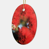 Rote Blume Pohutukawa Keramikornament (Links)