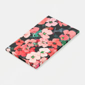 Rote Blume Post-it Klebezettel (angewinkelt)