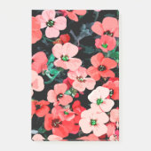 Rote Blume Post-it Klebezettel (Vorderseite)