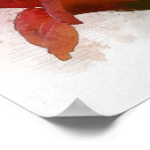 Rote Blume Poster (Ecke)