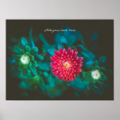 Rote Blume Poster (Vorne)