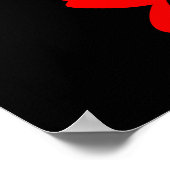 Rote Blume Poster (Ecke)