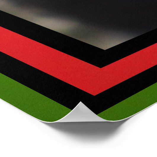 Rote Blume Poster (Ecke)