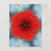 Rote Blume Postkarte (Vorderseite)