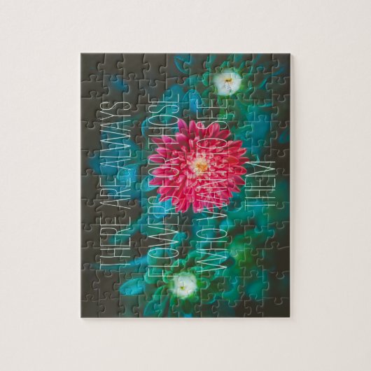 Rote Blume Puzzle (Vertikal)