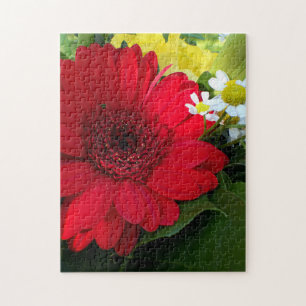 rote Blume Puzzle