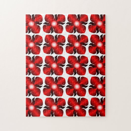 ROTE BLUME PUZZLE (Vertikal)