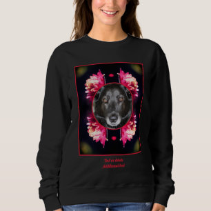 Rote Blume Rahmen Erstellen Sie Ihr eigenes Foto f Sweatshirt