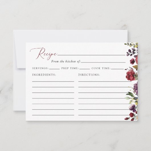 Rote Blume, rosa Blume, Brautparty Rezept (Vorderseite)