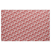 Rote Blume/rote Blätter/Folkloreblume 2 Stoff (Yard (91,4 cm))