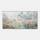 Rote Blume Schreibtischunterlage (Vorderseite)