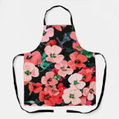 Rote Blume Schürze (Vorderseite)