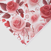 Rote Blume Seidenpapier (Ausschnitt)