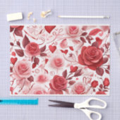 Rote Blume Seidenpapier (Handwerk)