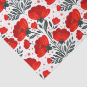 Rote Blume Seidenpapier (Detail)