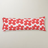 Rote Blume Seitenschläferkissen (Rückseite)