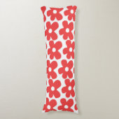 Rote Blume Seitenschläferkissen (Vorderseite Vertikal)