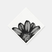 rote Blume Serviette (Ecke)
