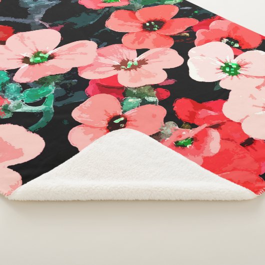 Rote Blume Sherpadecke (3/4)
