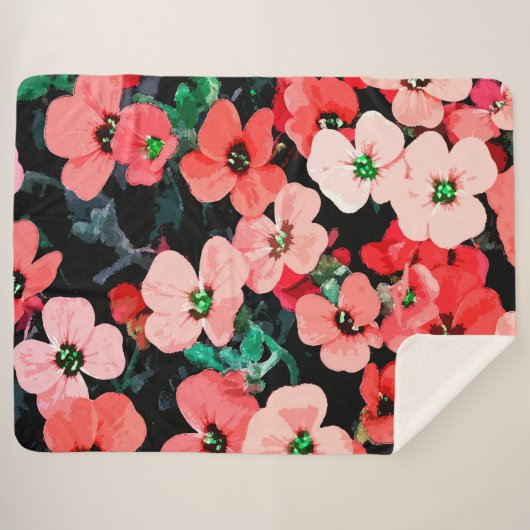 Rote Blume Sherpadecke (Vorderseite (Horizontal))