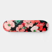 Rote Blume Skateboard (Horizontal)