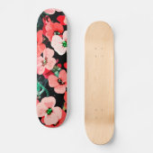 Rote Blume Skateboard (Vorderseite)