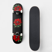 Rote Blume Skateboard (Vorderseite)