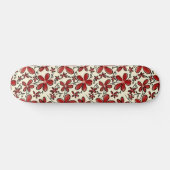 Rote Blume Skateboard (Horizontal)