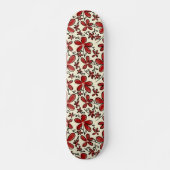 Rote Blume Skateboard (Vorne)