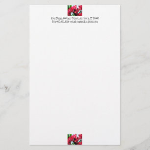 Rote Blume Stationery Briefpapier