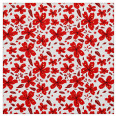 Rote Blume Stoff (Muster)