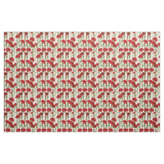 rote Blume Stoff (Fat Quarter (45,7 x 55,9 cm))