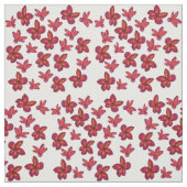 Rote Blume Stoff (Muster)