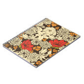 Rote Blume Strahlung: Nahtloser Splendor Notizblock (Linke Seite)