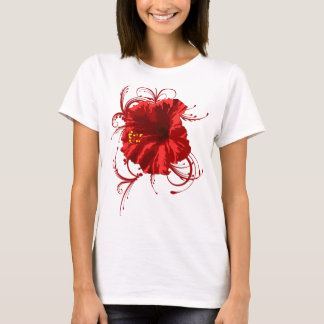 Rote Blume T-Shirt