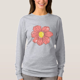Rote Blume T-Shirt