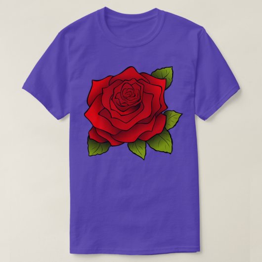 Rote Blume T-Shirt (Design vorne)