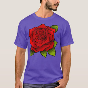 Rote Blume T-Shirt