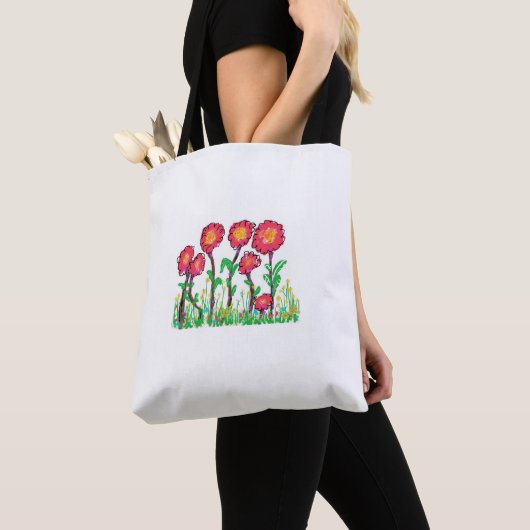 Rote Blume Tasche (Von Nahem)